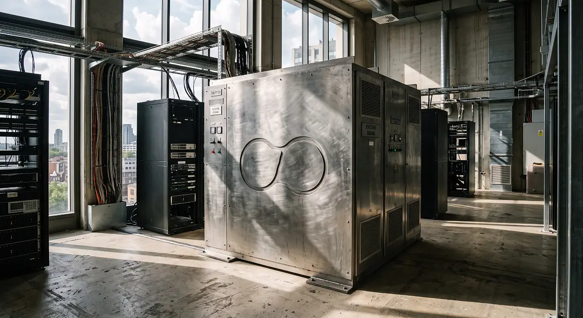 Massive high-end server chassis physically displays the Hyperliquid HYPE Token logo, showcasing the custom-built network infrastructure on the Stylue website.
