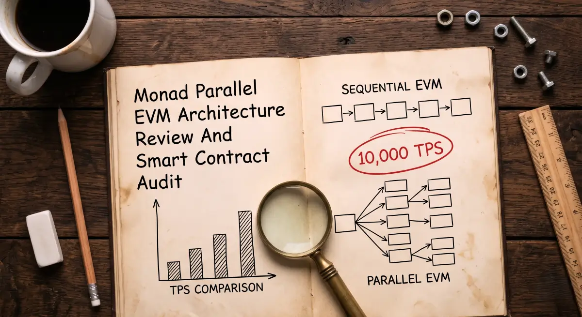Inside the technical audit ledger for Monad parallel EVM framework mapping the 10,000 TPS execution capacity.