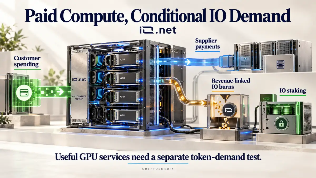 io.net review showing GPU payments, supplier payouts and conditional token demand