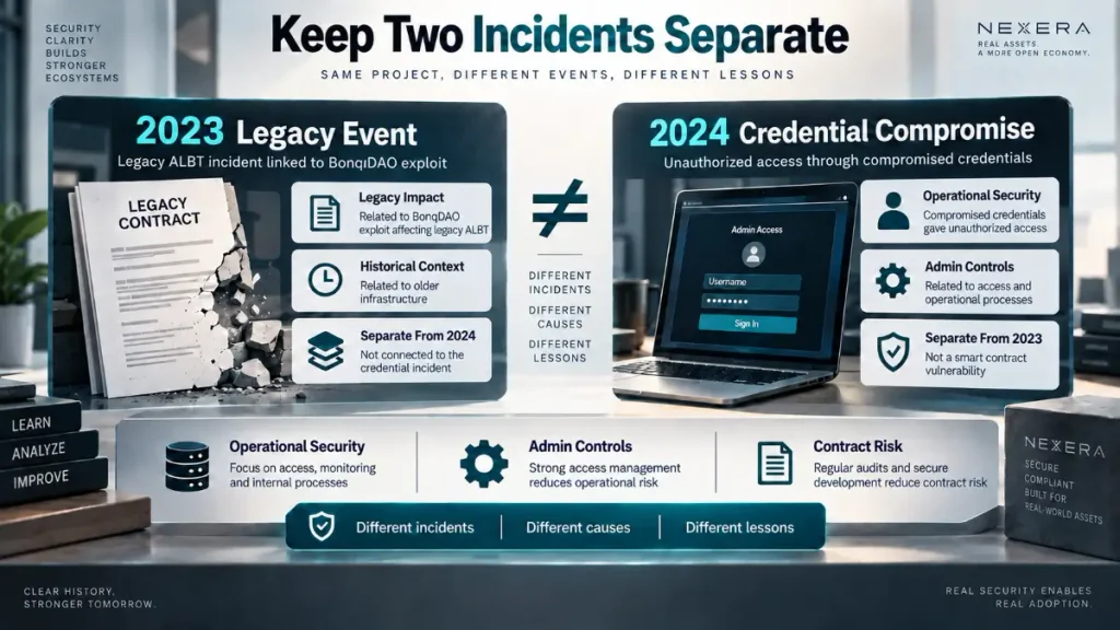 Split panels contrast 2023 legacy ALBT event with 2024 credential compromise