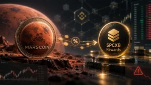 MarsCoin token connected to a tax-funded SPCXB reward flow on BNB Chain