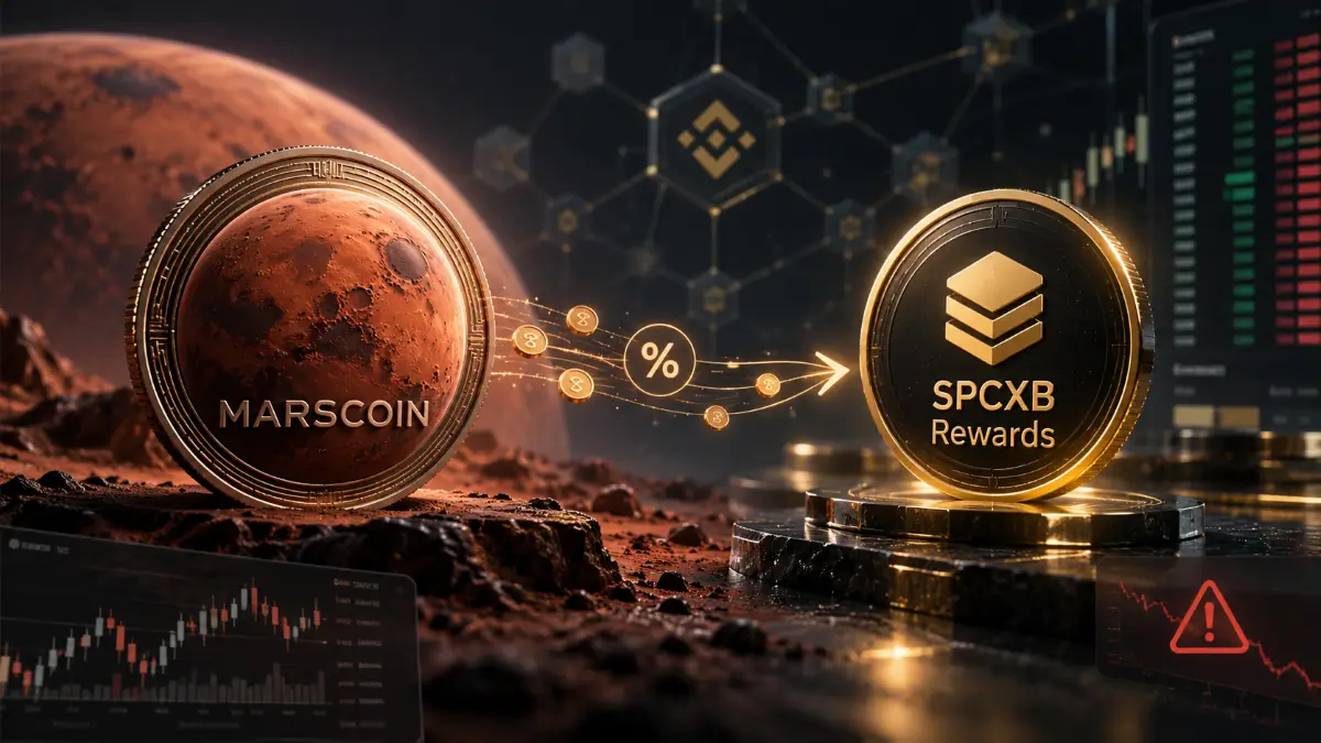 MarsCoin token connected to a tax-funded SPCXB reward flow on BNB Chain
