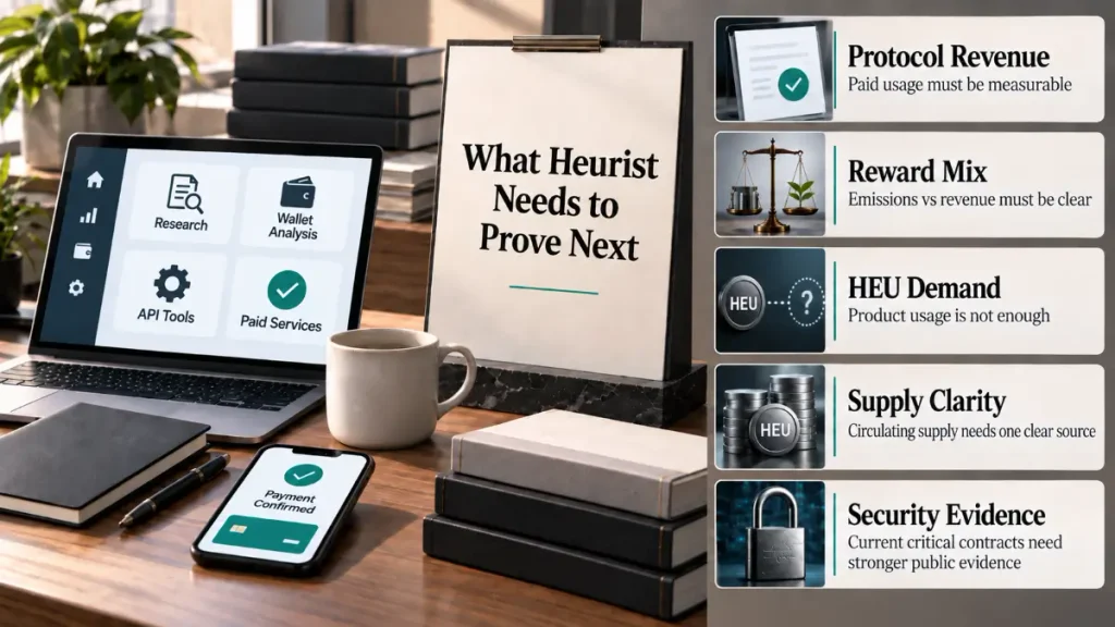 Research workspace highlights revenue, reward mix, demand, supply clarity, security evidence