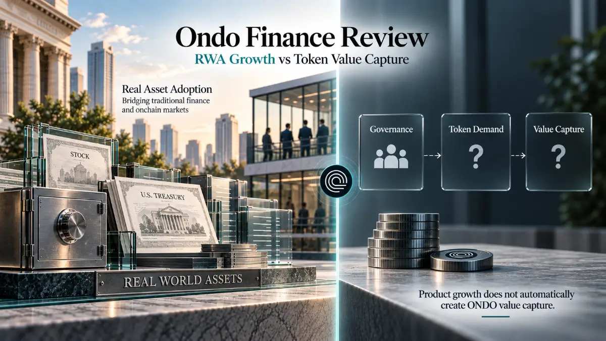 Ondo Finance review with real assets, governance, token demand, and value capture
