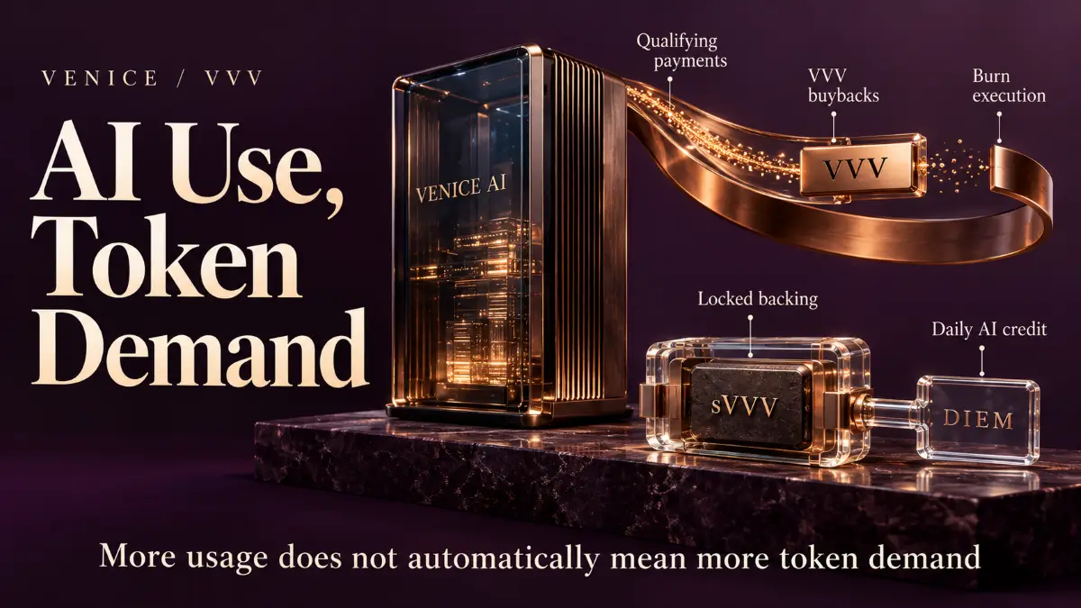 Venice Review illustrating VVV buybacks alongside sVVV backing locked for DIEM access